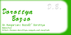 dorottya bozso business card